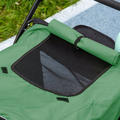 Easy Fold Dog Stroller with Washable Cushion for Medium and Large Pets