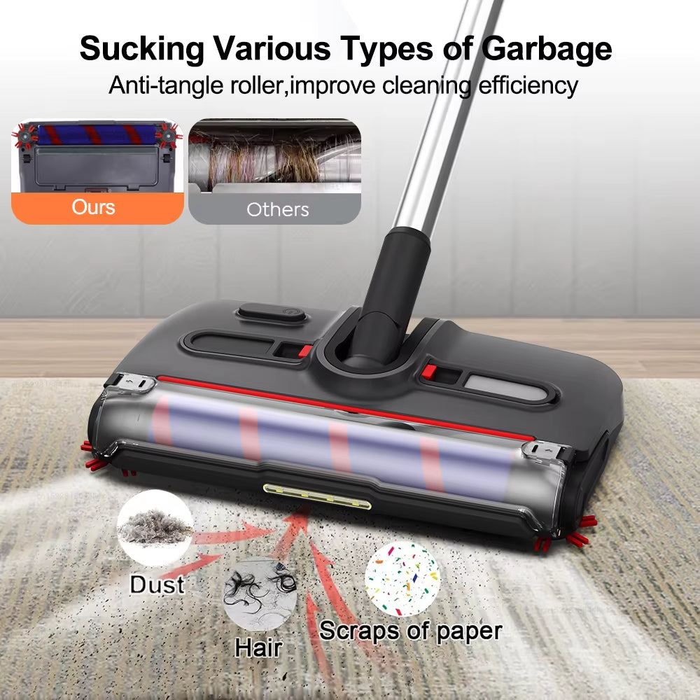 Electric Sweeper Carpet Cleaner Wireless Portable Cleaning Machine Handheld Floor Sweeper Household Rotating Electric Floor Mop