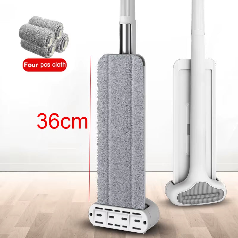 Mmagic Mop for Wash Floor Mop Cleaner Cleaning Flat Spin Mop Bucket Floor House Cleaning Easy Home Cleaning 360°Rotation With