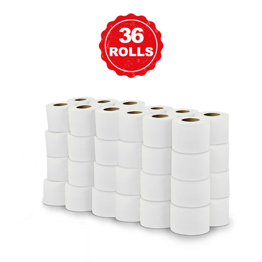 36,72,144,288 2Ply Toilet Rolls Quilted Embossed Paper Luxury Soft Tissue Bulk