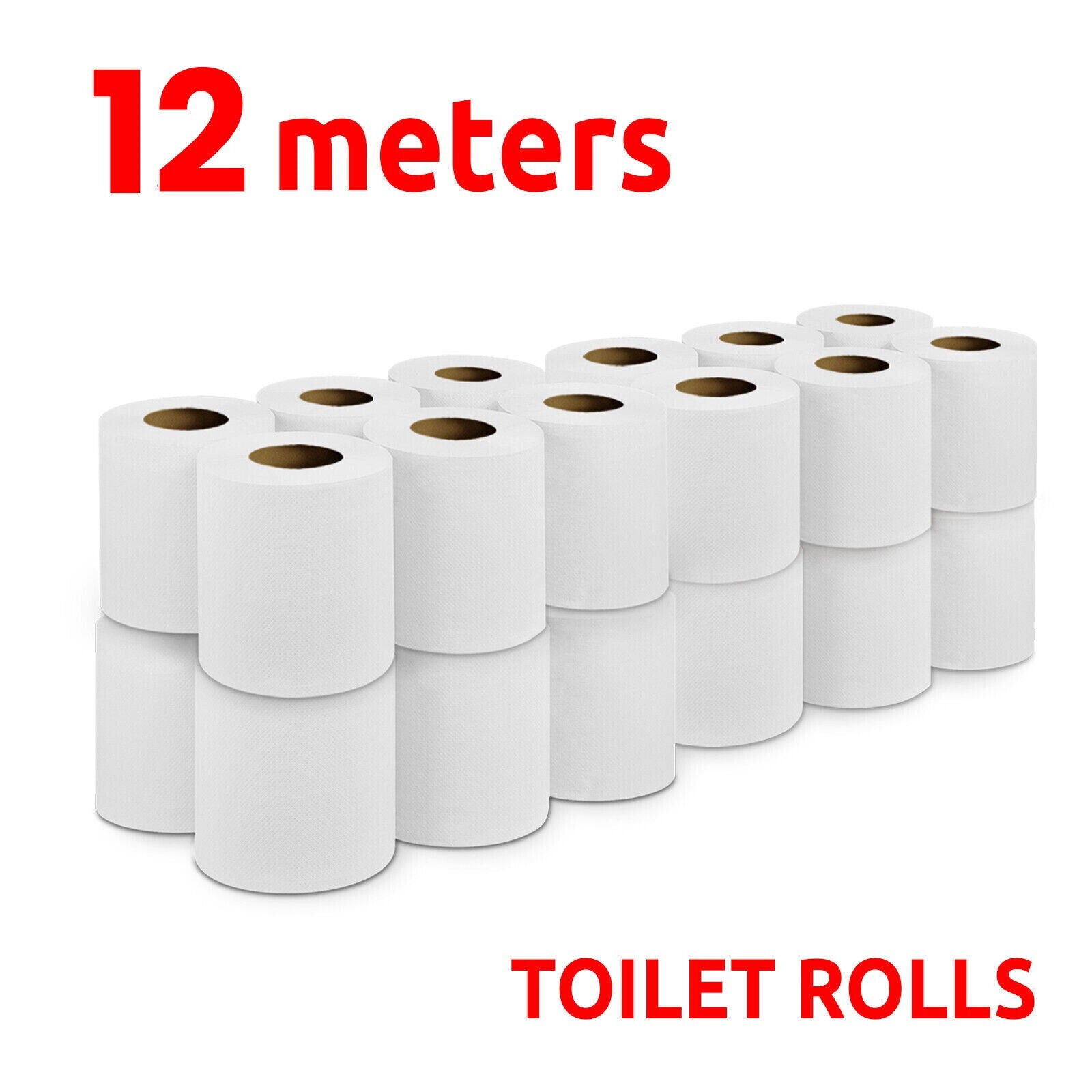 144 Rolls Toilet Roll 2Ply Quilted Bathroom Tissue Luxury Rolls Bulk Wholesale