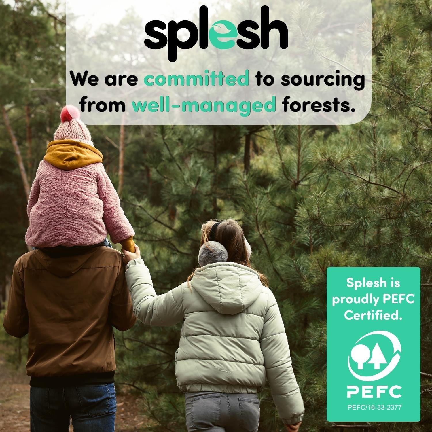 Splesh Toilet Rolls 60 Pack - White, Lavender, Vanilla, Aloe, Luna or Watermelon