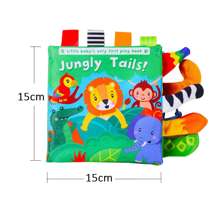 6PCS Cloth Building Blocks Baby Infant Soft Plush Doll Kids Sensory Educational Toys for Children Building Cube Construction Set