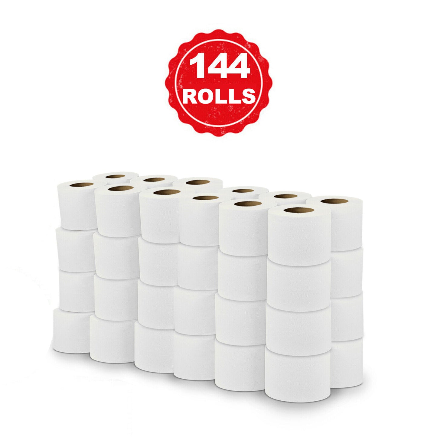 36,72,144,288 2Ply Toilet Rolls Quilted Embossed Paper Luxury Soft Tissue Bulk