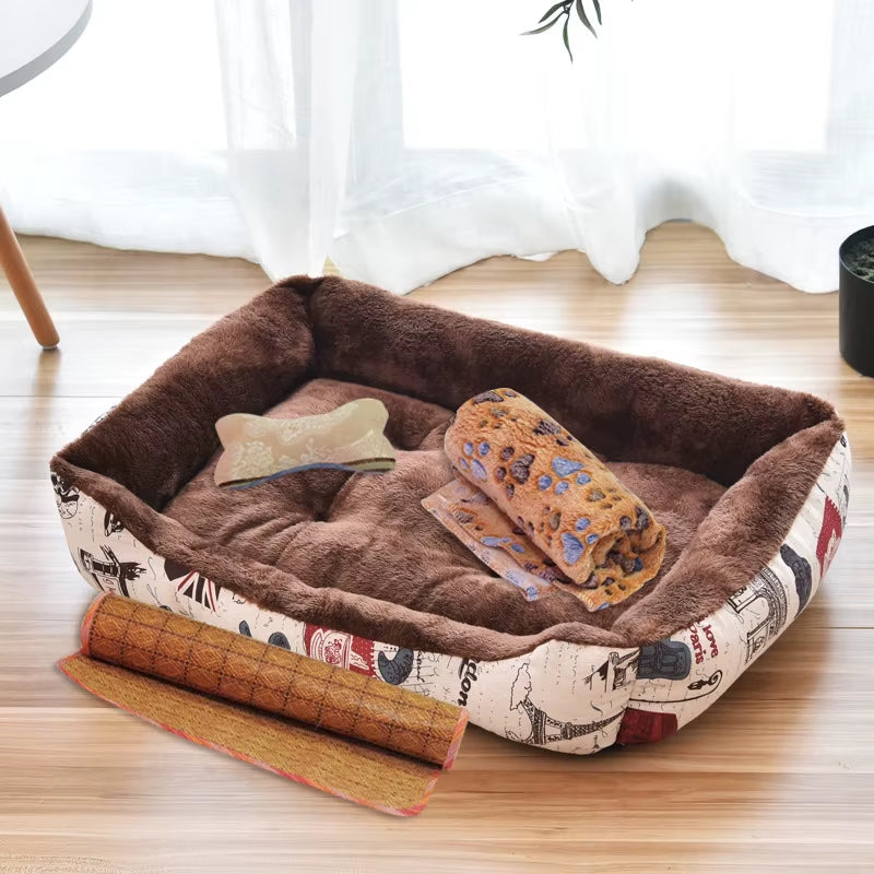 Pet Dog Bed Puppy Cushion Kennel for Cat Puppy plus Size Soft Nest Dog Baskets for Small Large Dog Soft Sofa Animals Pad