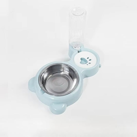 Pet Water Dispenser for Cats and Dogs Automatic Water Storage Pet Food Bowl Food Container with Waterer Pet Supplies