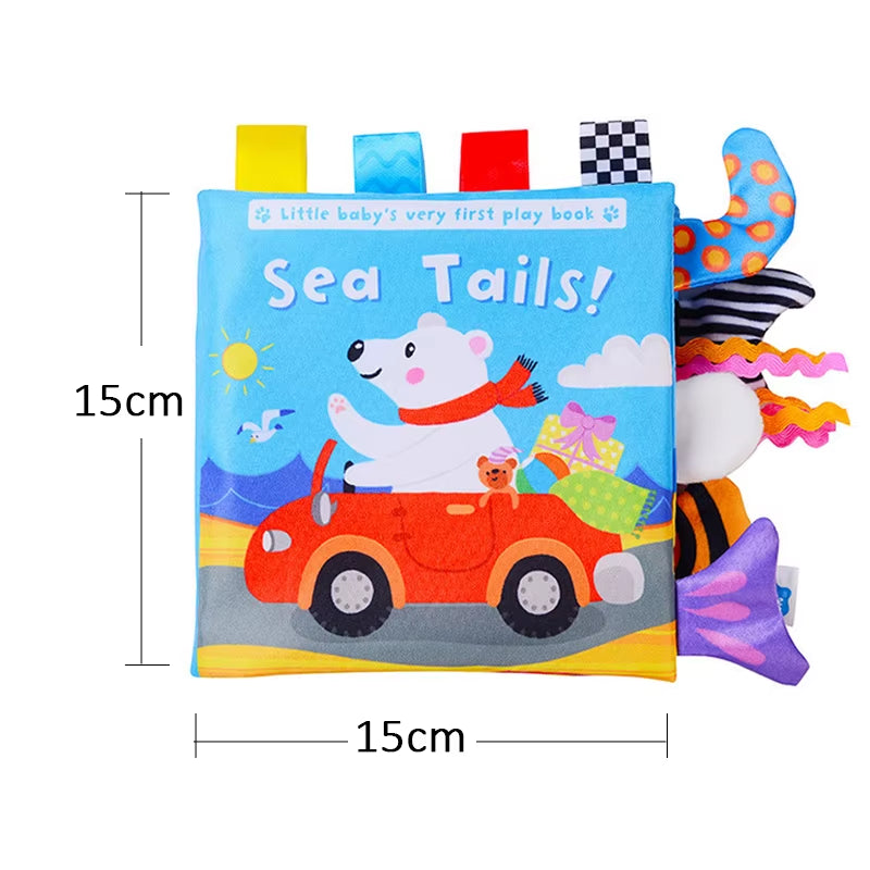 6PCS Cloth Building Blocks Baby Infant Soft Plush Doll Kids Sensory Educational Toys for Children Building Cube Construction Set