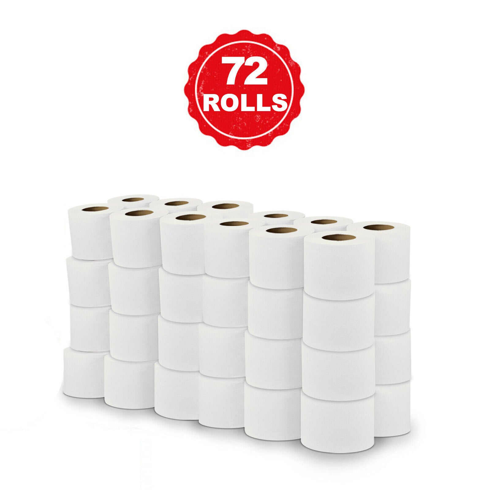 36,72,144,288 2Ply Toilet Rolls Quilted Embossed Paper Luxury Soft Tissue Bulk