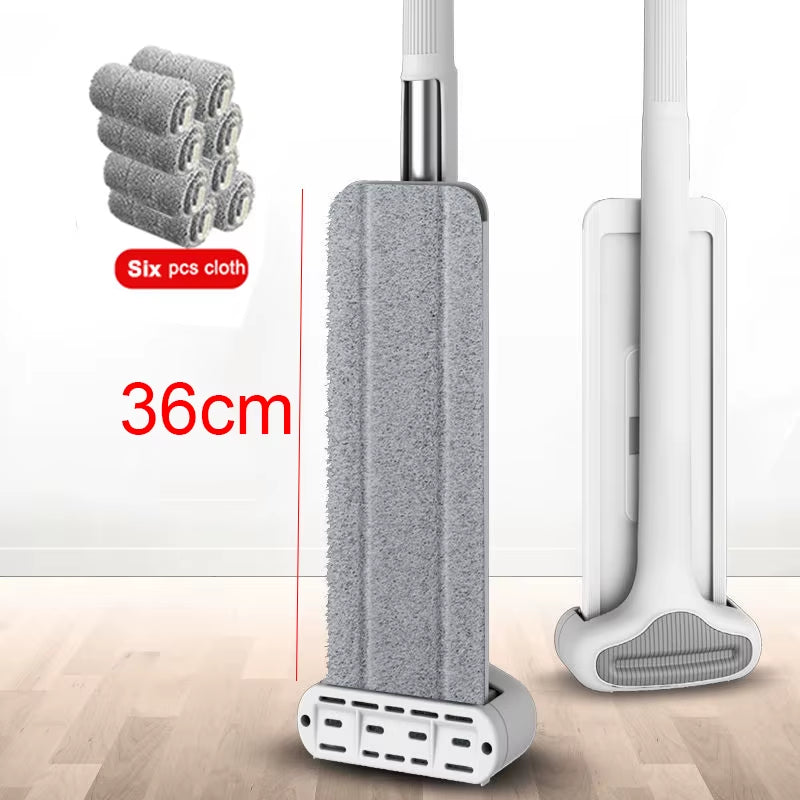 Mmagic Mop for Wash Floor Mop Cleaner Cleaning Flat Spin Mop Bucket Floor House Cleaning Easy Home Cleaning 360°Rotation With