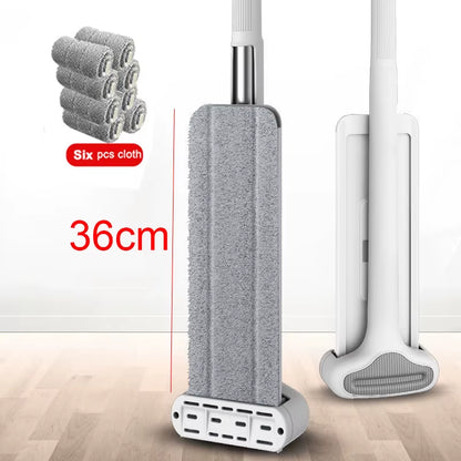 Mmagic Mop for Wash Floor Mop Cleaner Cleaning Flat Spin Mop Bucket Floor House Cleaning Easy Home Cleaning 360°Rotation With