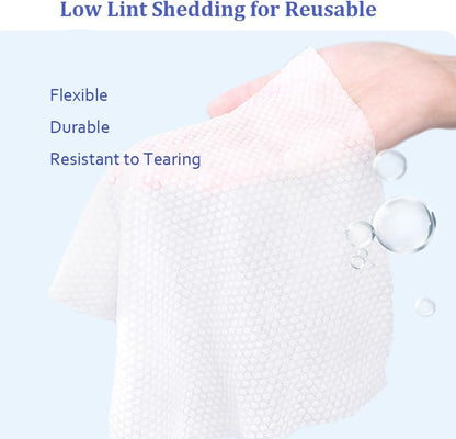 Disposable Face Towel Cotton Tissue,Cotton Facial Dry Wipes 20 Count,Make-Up Wipes Multi-Purpose for Skin Care Deeply Cleansing Face Wipes and Facial Cleansing