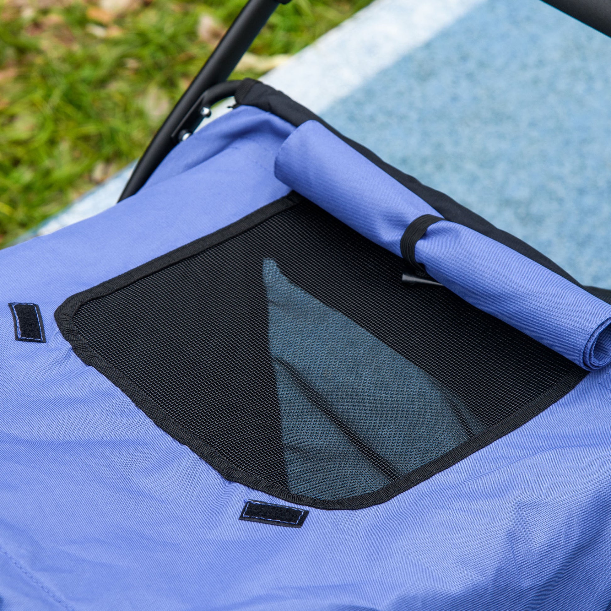 Easy Fold Dog Stroller with Washable Cushion for Medium and Large Pets