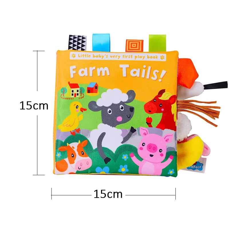 6PCS Cloth Building Blocks Baby Infant Soft Plush Doll Kids Sensory Educational Toys for Children Building Cube Construction Set