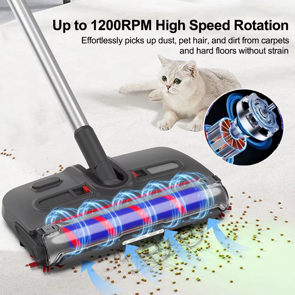 Electric Sweeper Carpet Cleaner Wireless Portable Cleaning Machine Handheld Floor Sweeper Household Rotating Electric Floor Mop