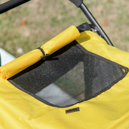 Easy Fold Dog Stroller with Washable Cushion for Medium and Large Pets