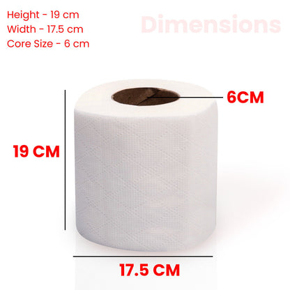 144 Rolls Toilet Roll 2Ply Quilted Bathroom Tissue Luxury Rolls Bulk Wholesale